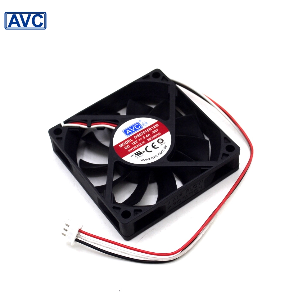 Original AVC DS07015R12M Cooling Fan 12V 0.4A 4.8W 4wires DS07015R12M Fans